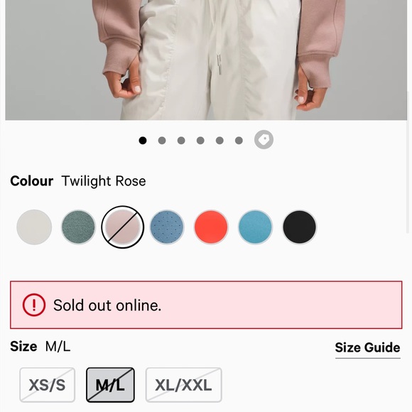 ❌SOLD❌ LULULEMON Scuba Oversized Funnel Neck Half Zip (Twilight Rose) Size M-L - Picture 3 of 3